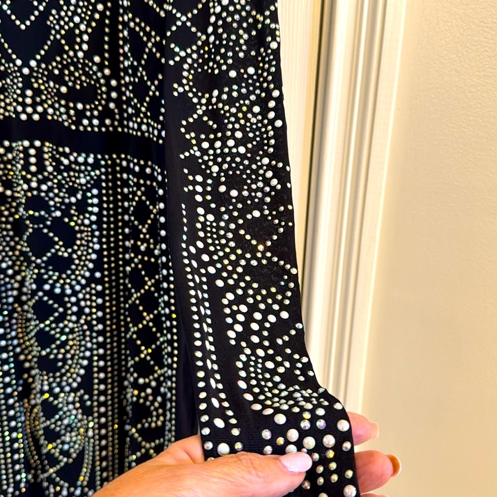 Cache Vintage Black Embellished Bodycon Dress - Picture 5 of 11